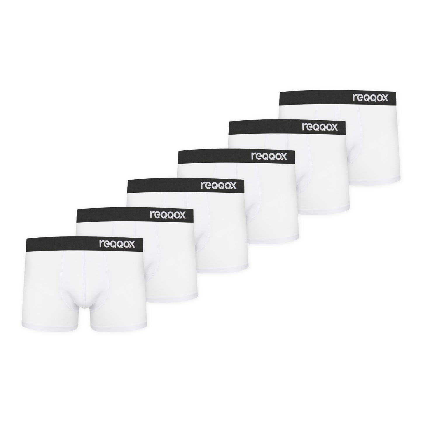REQQOX Boxershorts Weiß 6er Pack