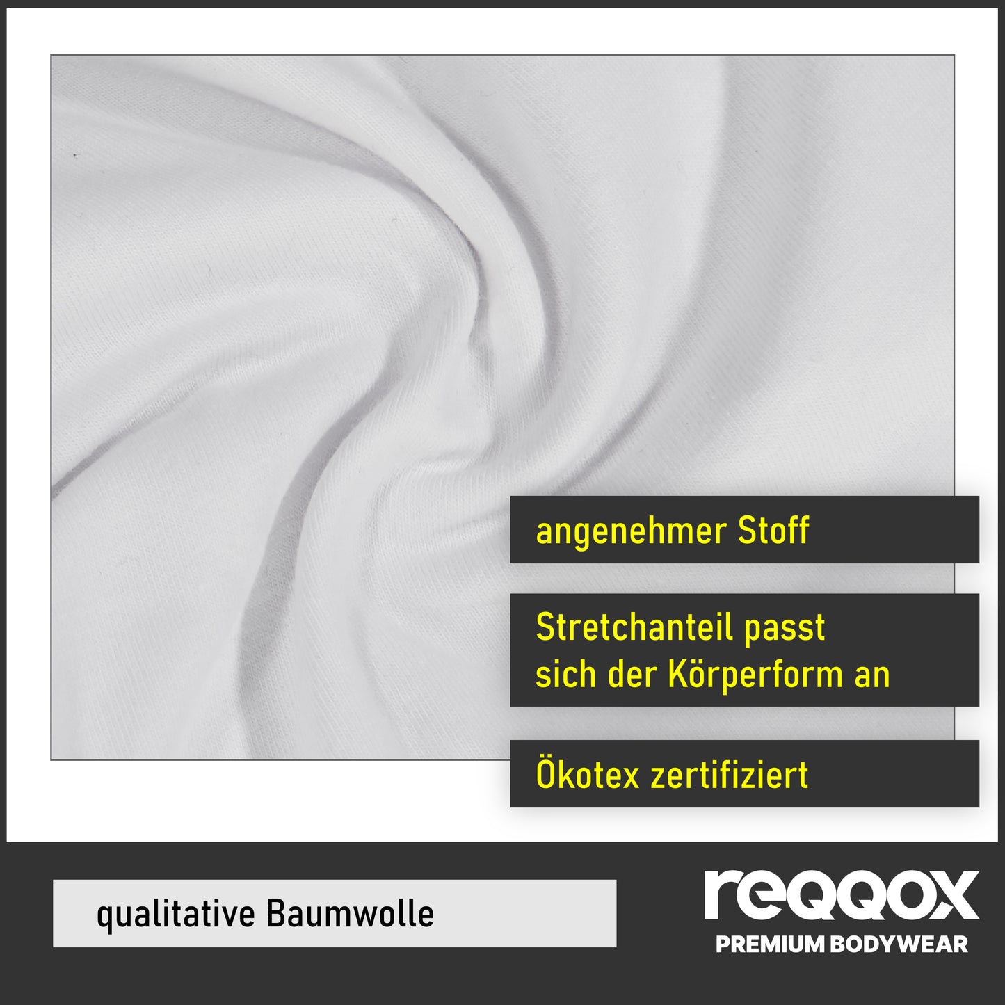 REQQOX Boxershorts Weiß 6er Pack